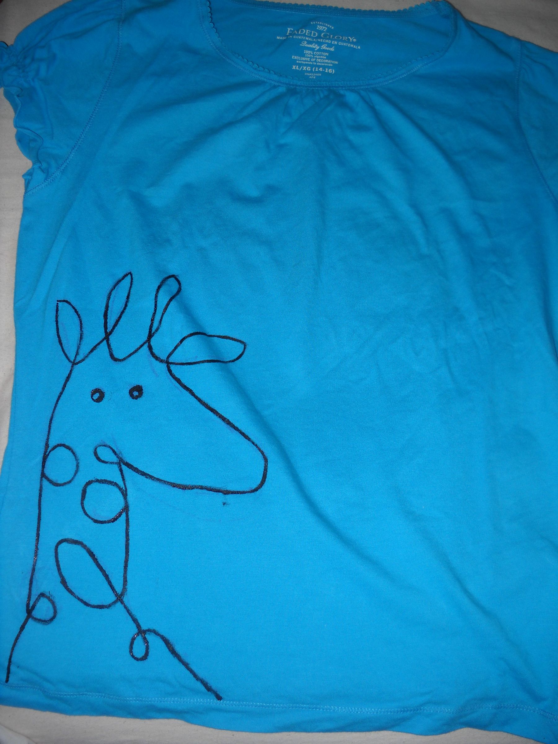 Doodle Giraffe Shirt