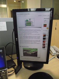 Fix the Monitor to It's New Stand, Test, Finished!