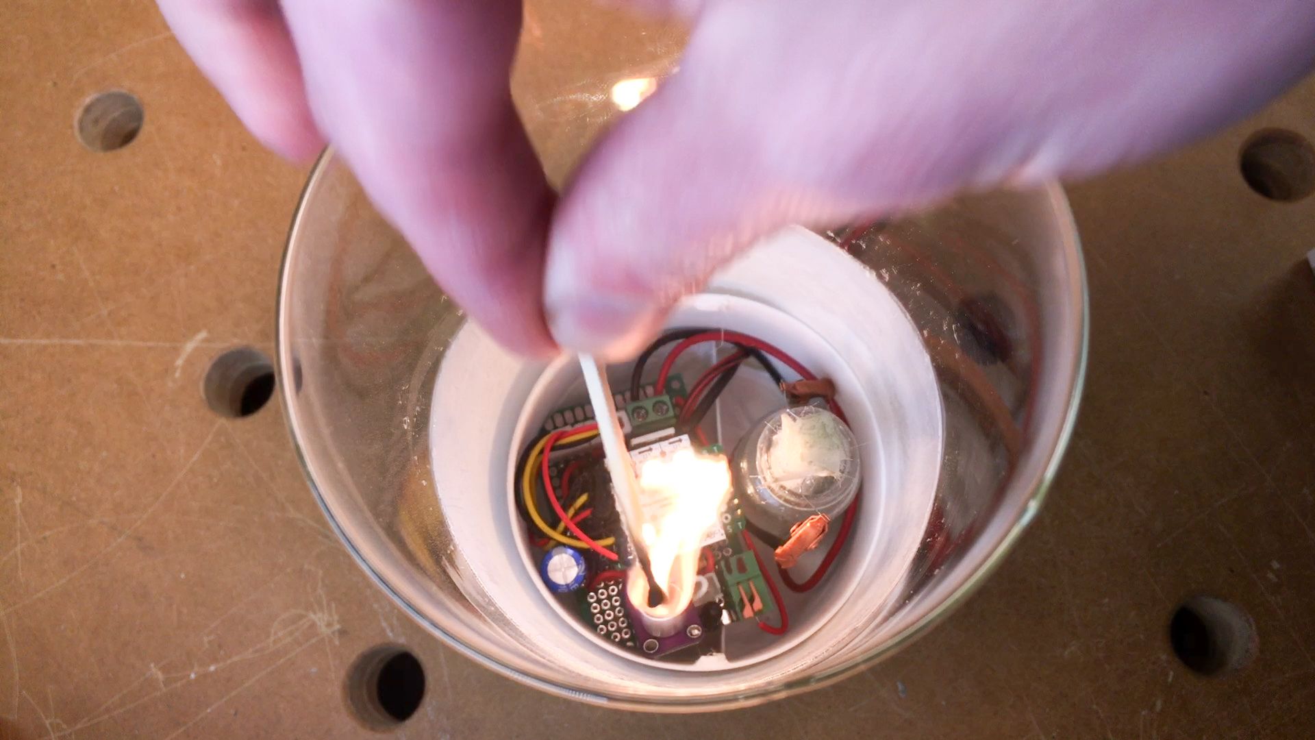 LED Candle Lights, Flickers, Blows Out, Smokes, and Smells 8 Steps