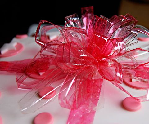 Bow Cake Topper and Edible Glitter