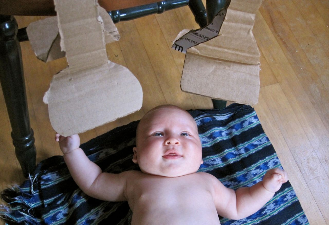 Bar Codes for Babies: A Mobile From Boxes