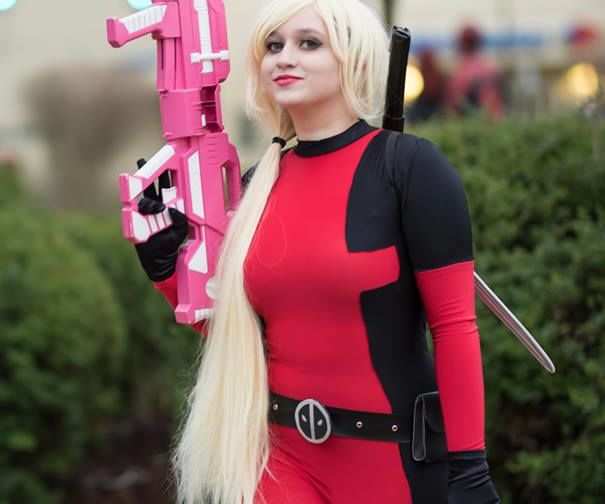 Lady Deadpool Bodysuit