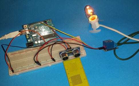 Motion Activated Light With Arduino and HC-SR04 Sensor : 7 Steps (with ...