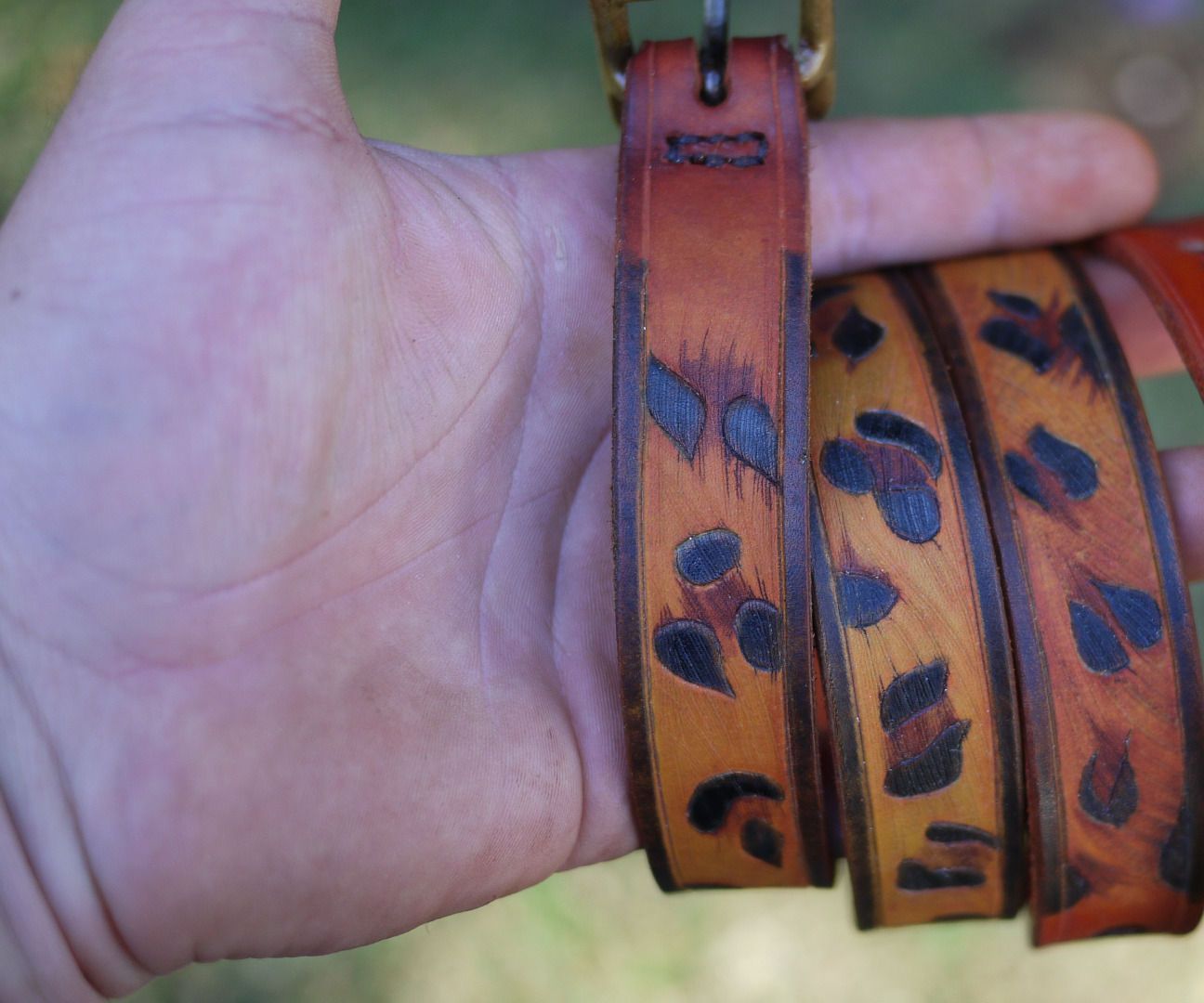 Leopard Pattern on Leather.