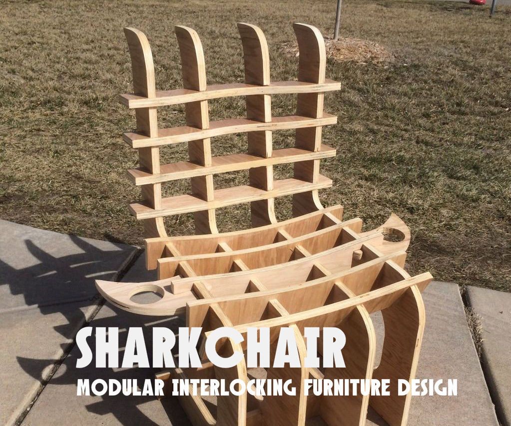 SHARKCHAIR: Modular Interlocking Furniture Design