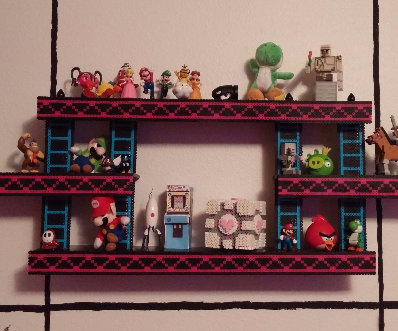 Donkey Kong Shelf With Perler Beads 7 Steps (with Pictures