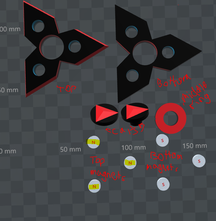 Dual Magnet Fidget Spinner