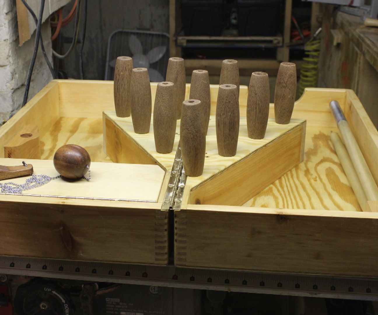 Collapsible Tabletop Bowling Game