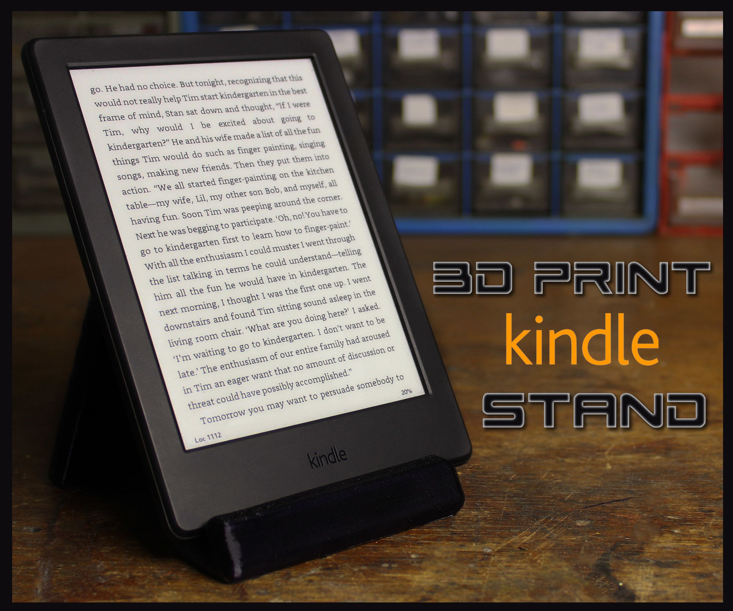 3D Print a Kindle Stand