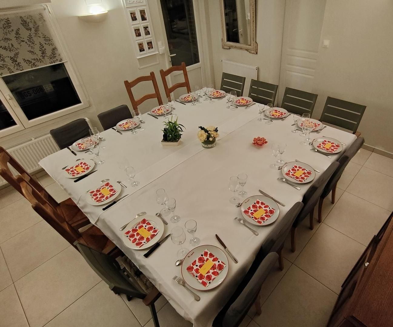 Make XXL Extensions to Create a Large Square Dining Table