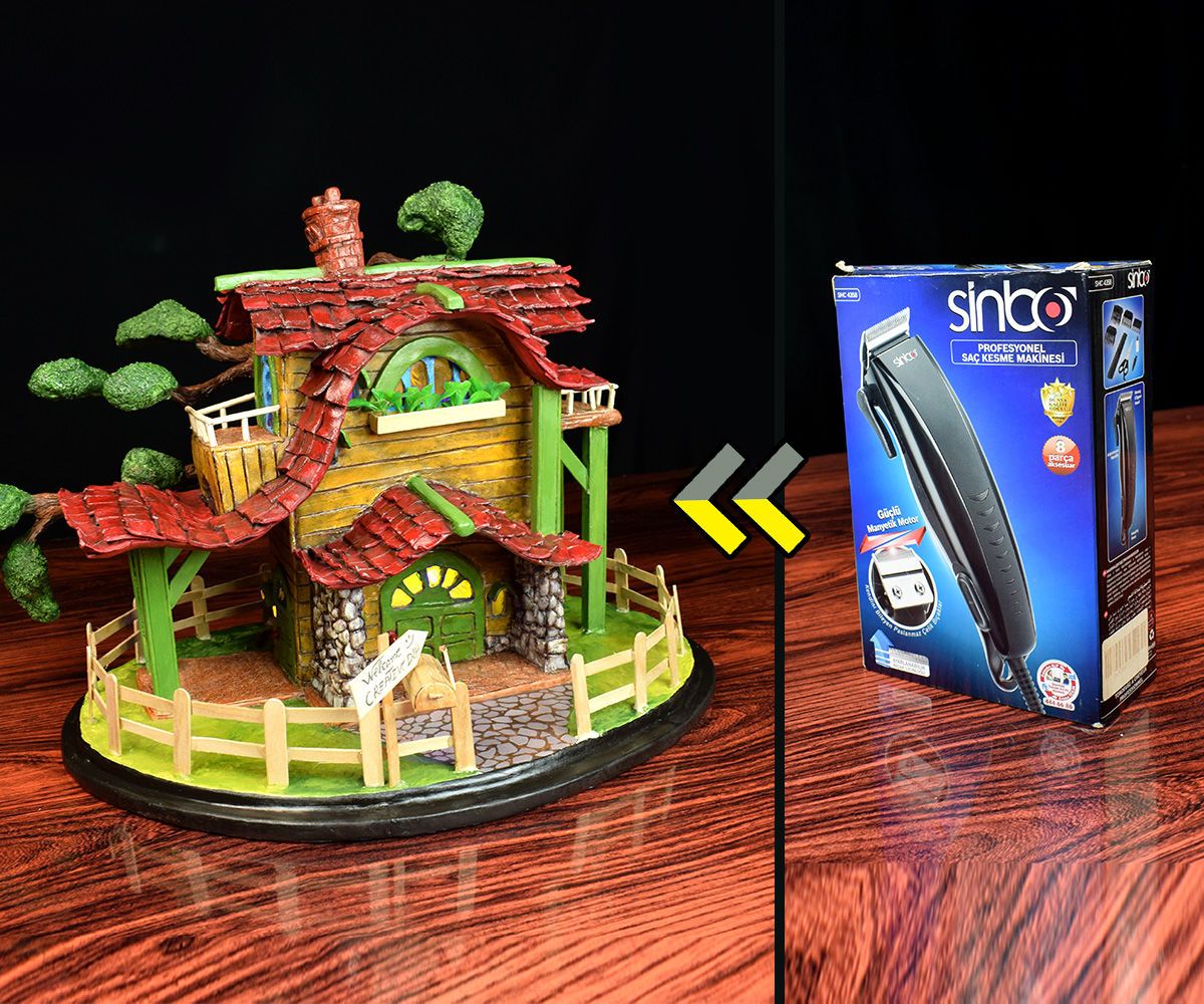 Rustic House Lamp Using Cardboard Box