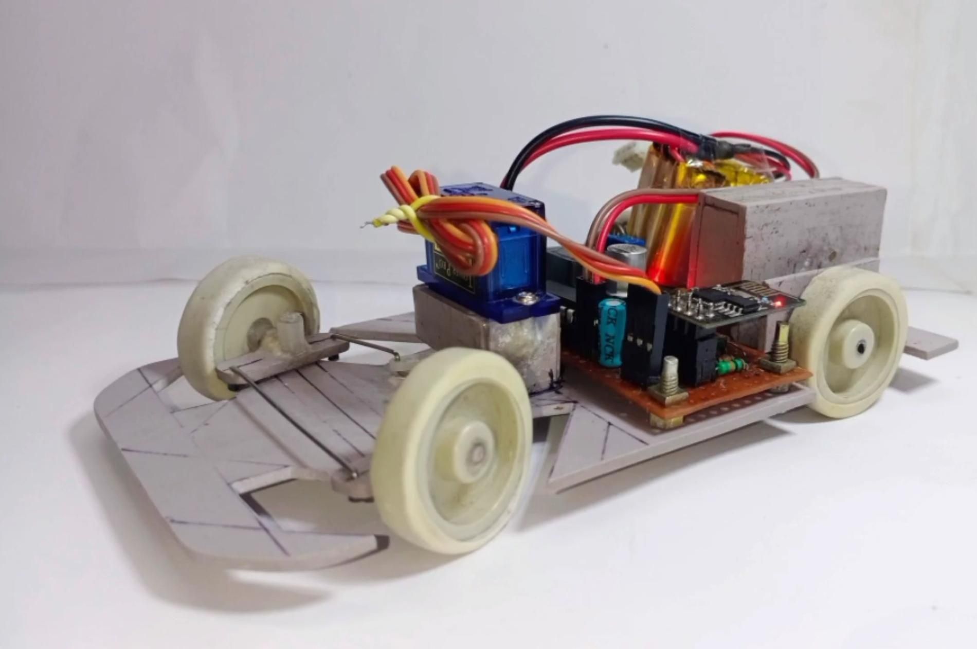 ภาพขั้นตอน Final Integration ของ Internet Controlled RC Car