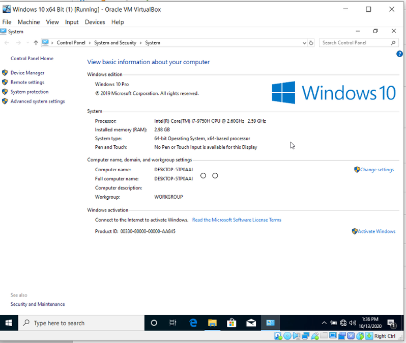 Periksa Properti Komputer untuk Sistem Operasi Windows 10 Anda