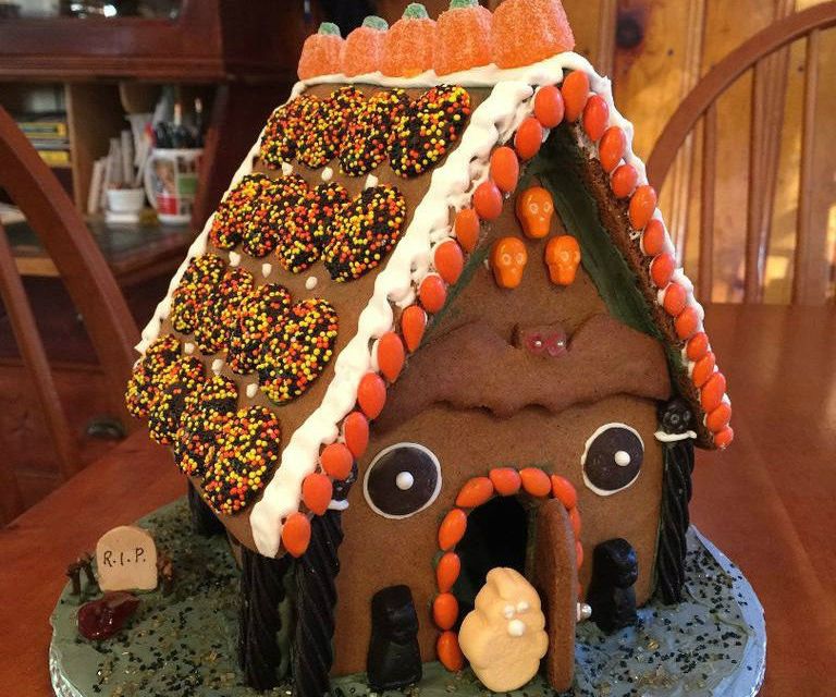 Ghostly Gingerbread Cabin