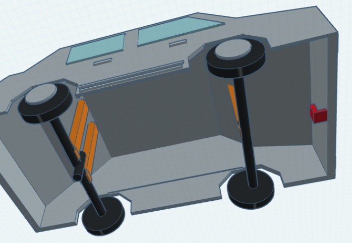 Fast Rubber Band Powered Car Toy