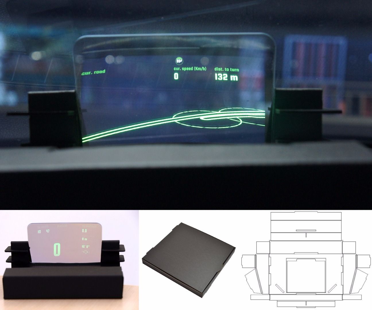How to Make Head-Up Display by Pizza Box
