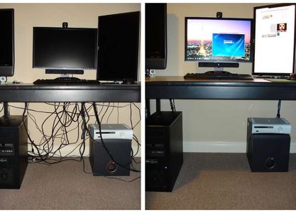 Computer Cable Management on the Cheap : 5 Steps - Instructables