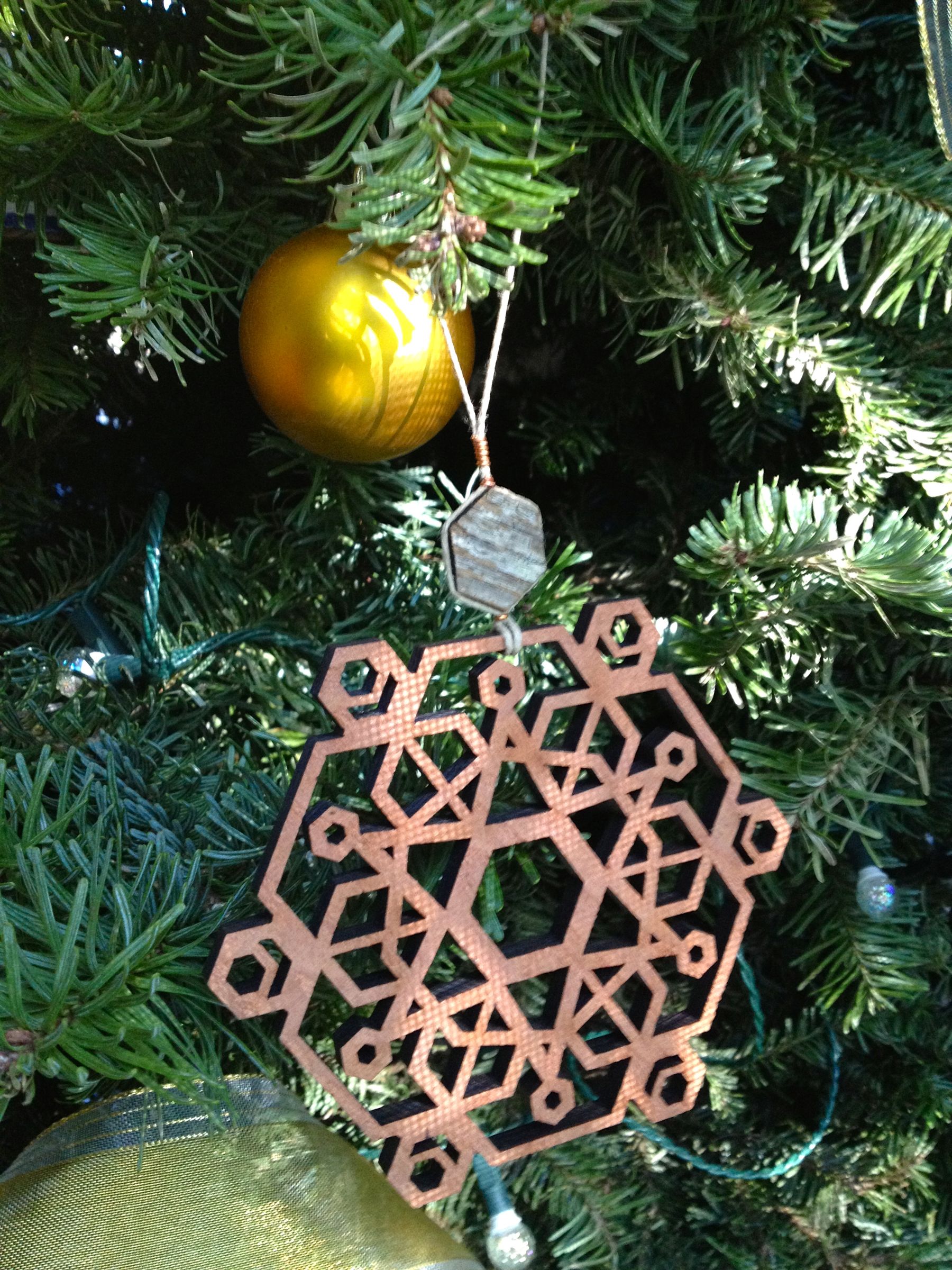 Laser Cut Snowflake Ornament