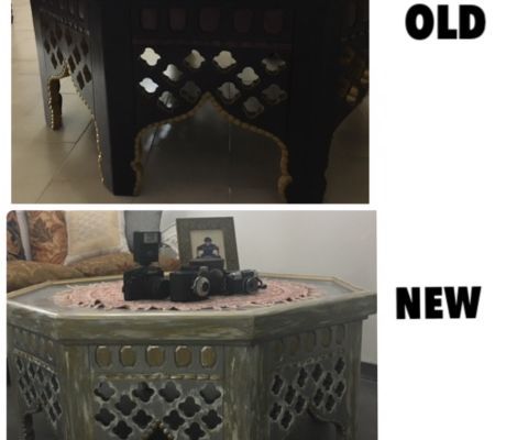 OLD COFFEE TABLE TO VINTAGE COFFE TABLE