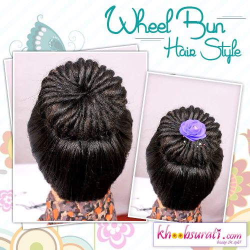 Wheel Bun Hair Style