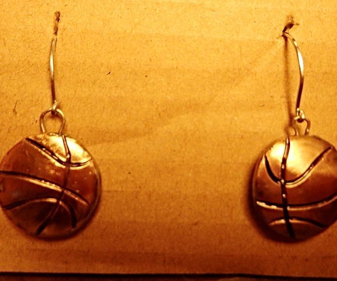 4 Cent Basketball Earrings
