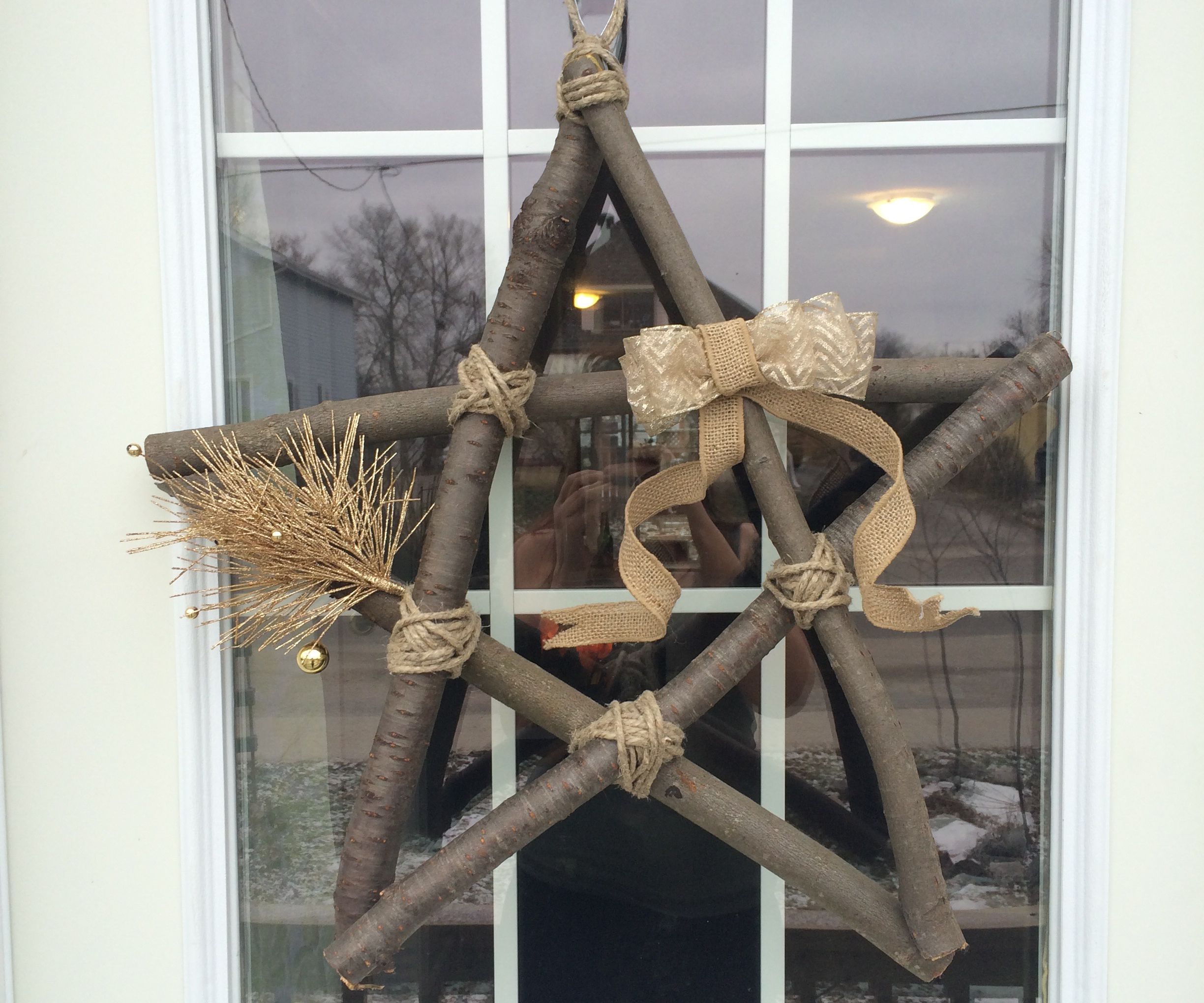 DIY Rustic Star Wreath