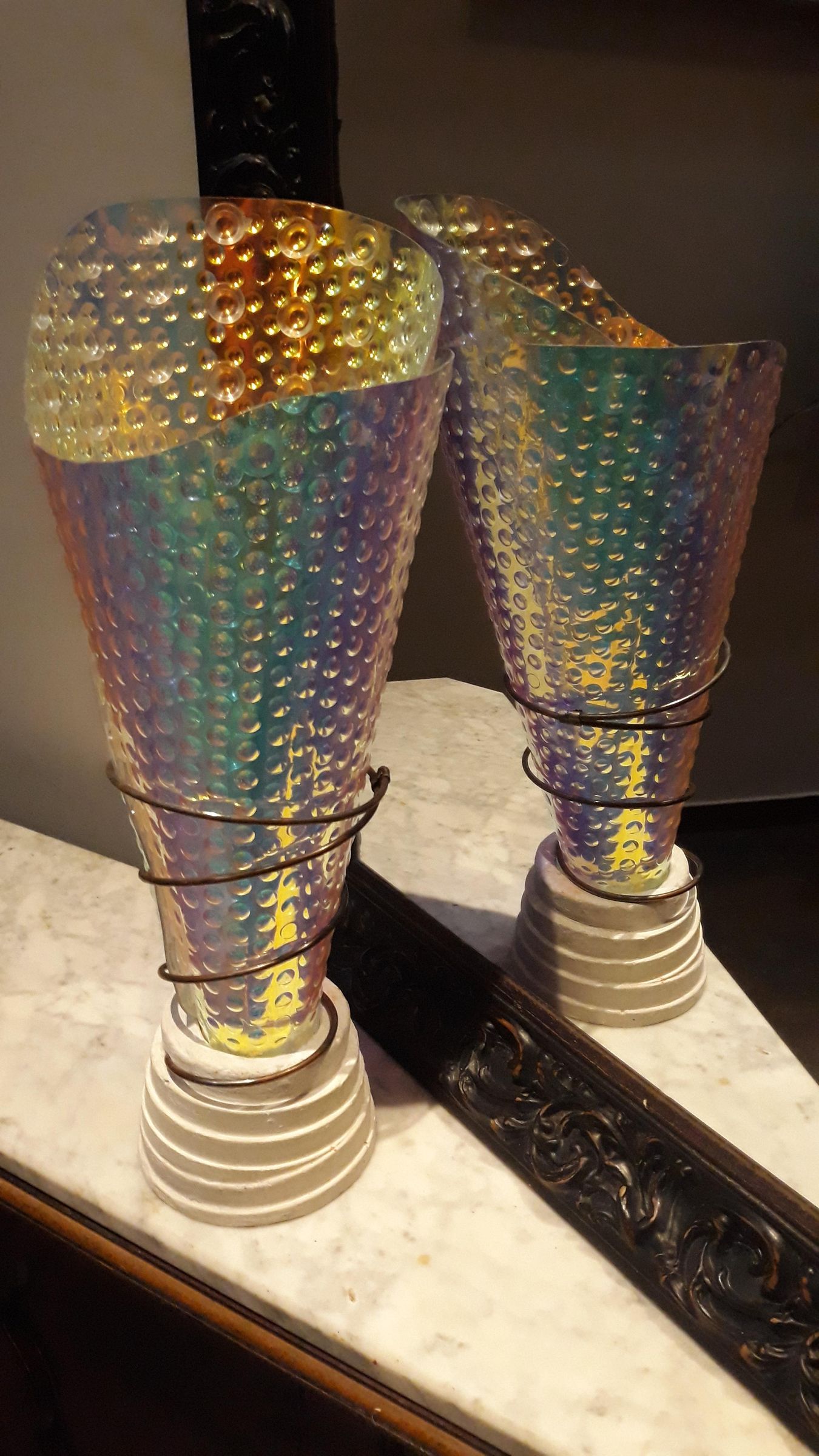 Iridescent Accent Table Lamp