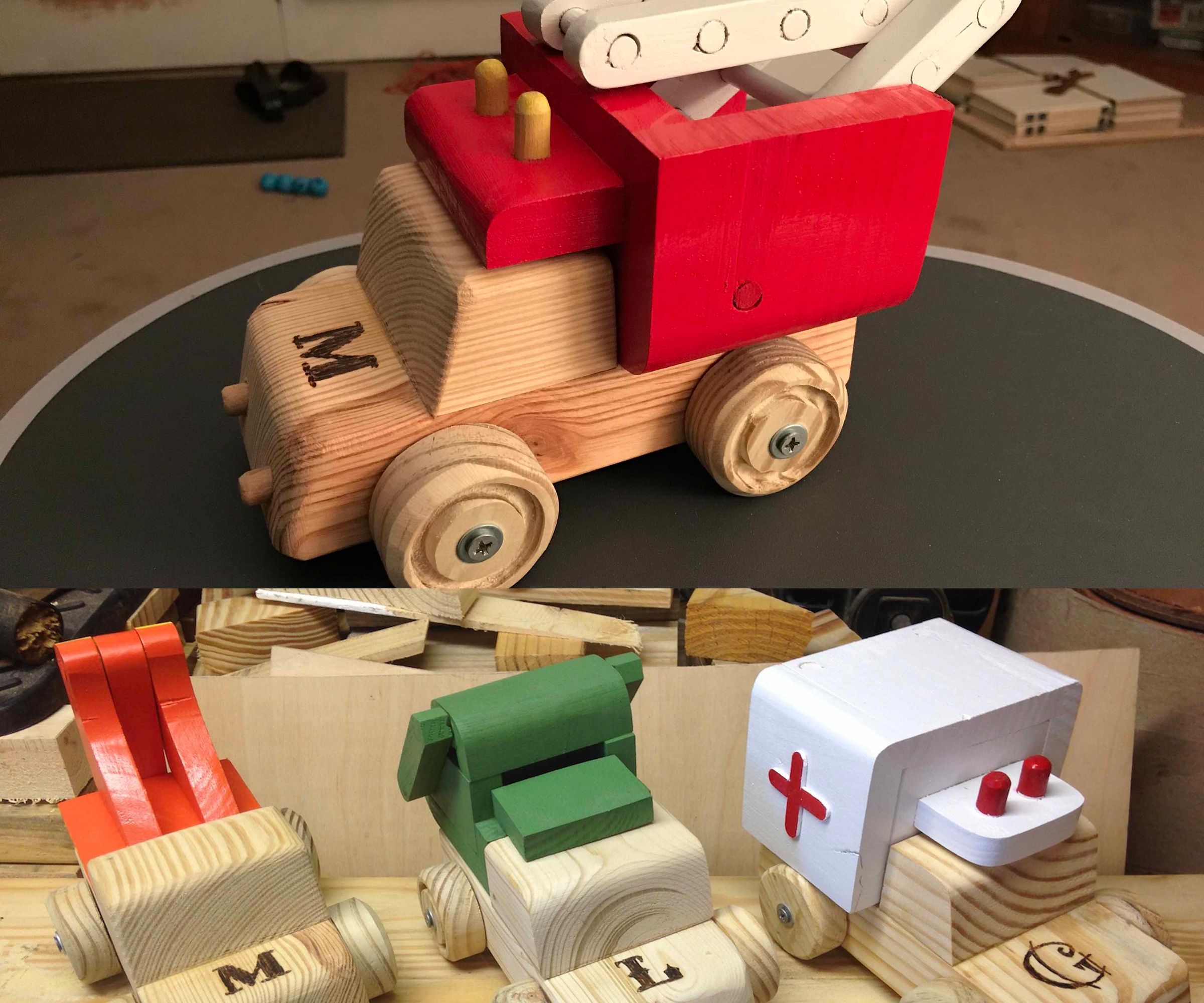 Interchangle Toy Trucks (Reclaimed)
