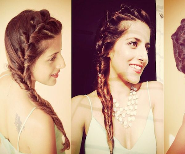DIY Faux Fishtail Braid