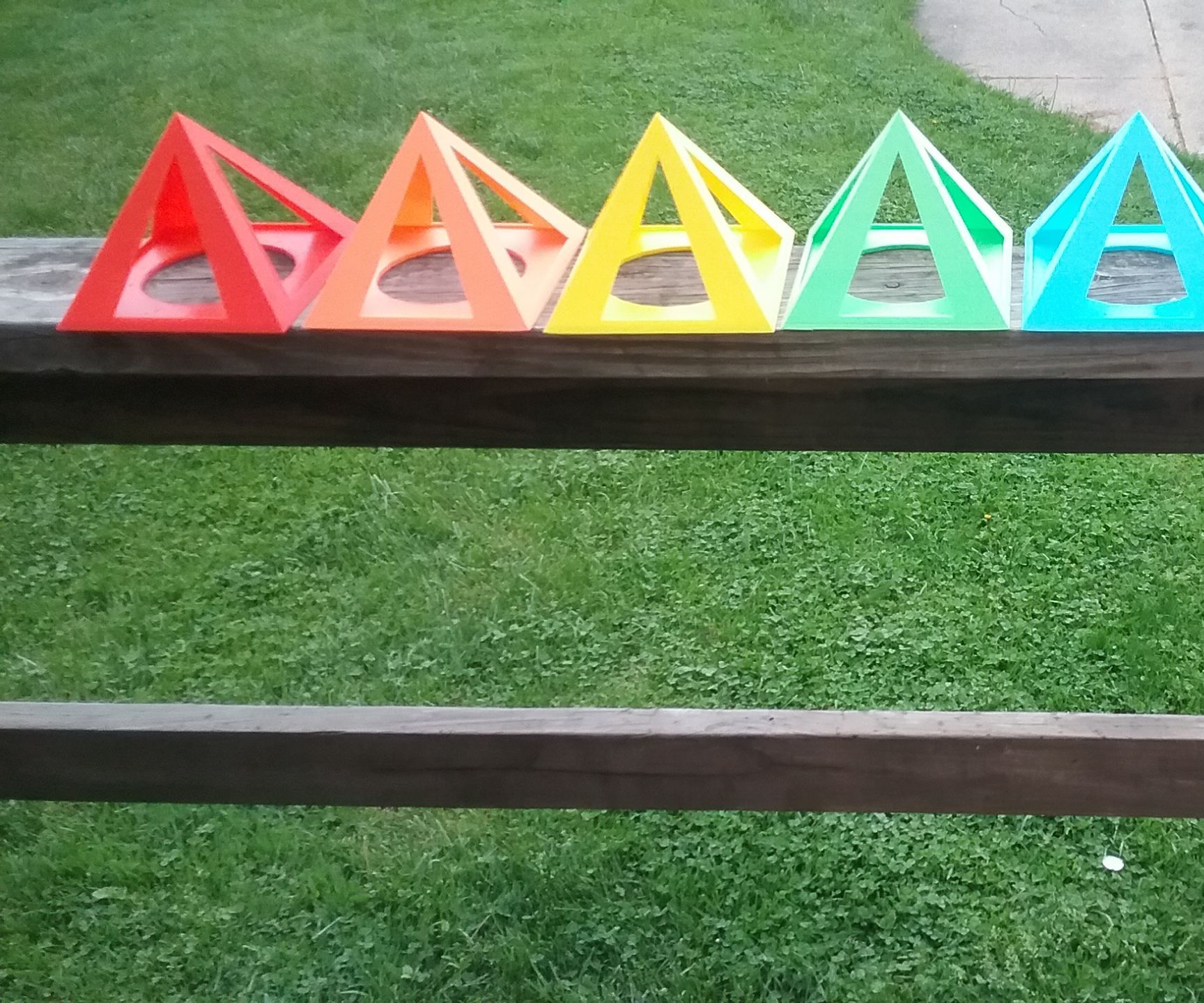 Rainbow of Pyramids 