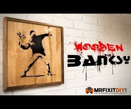 Wooden Banksy Wall Art