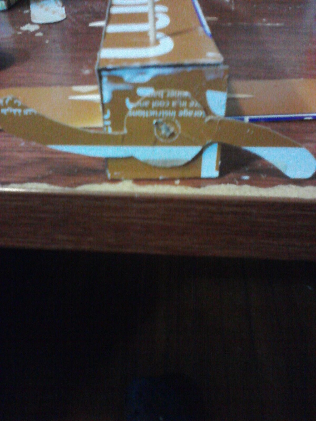 Cereal Box Airplane 4 Steps Instructables