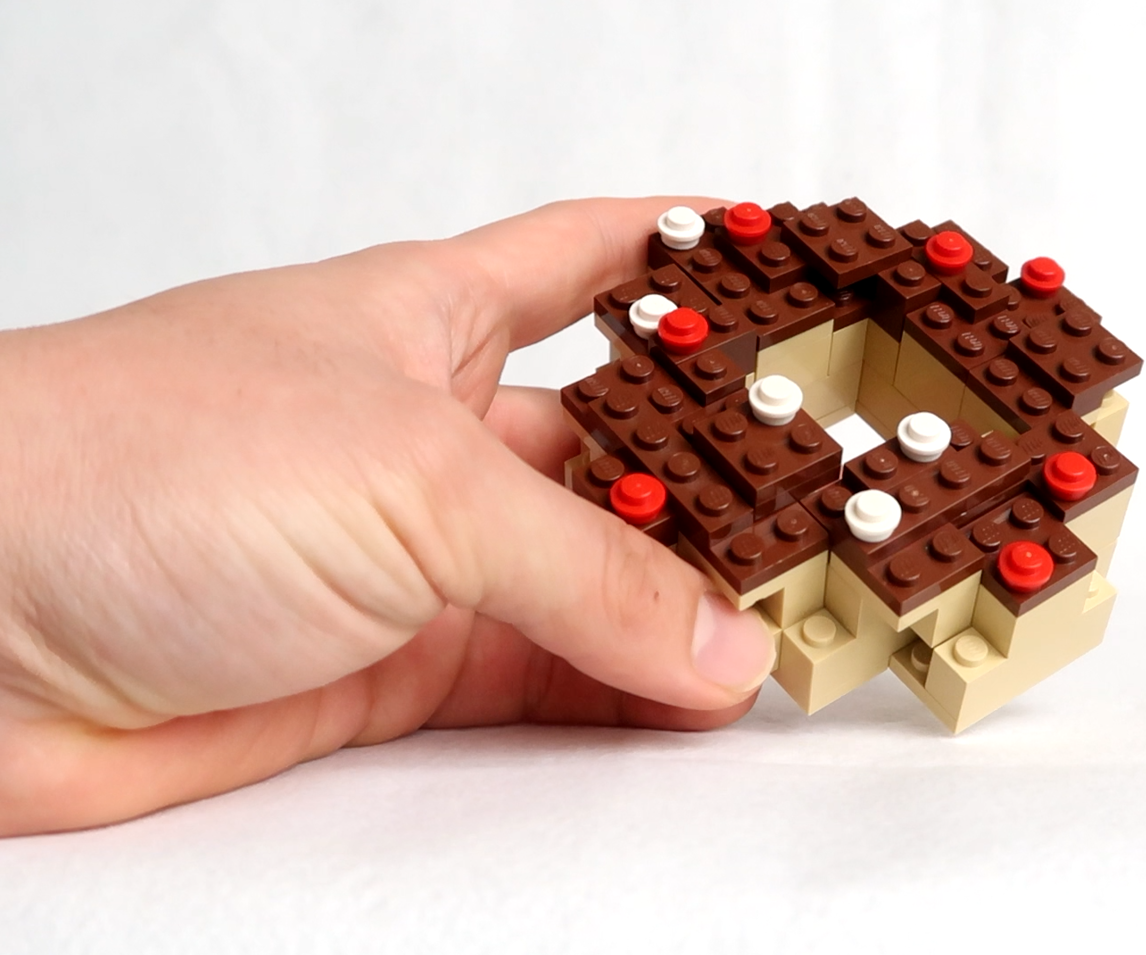 How to Build Lego Chocolate Donut Tutorial