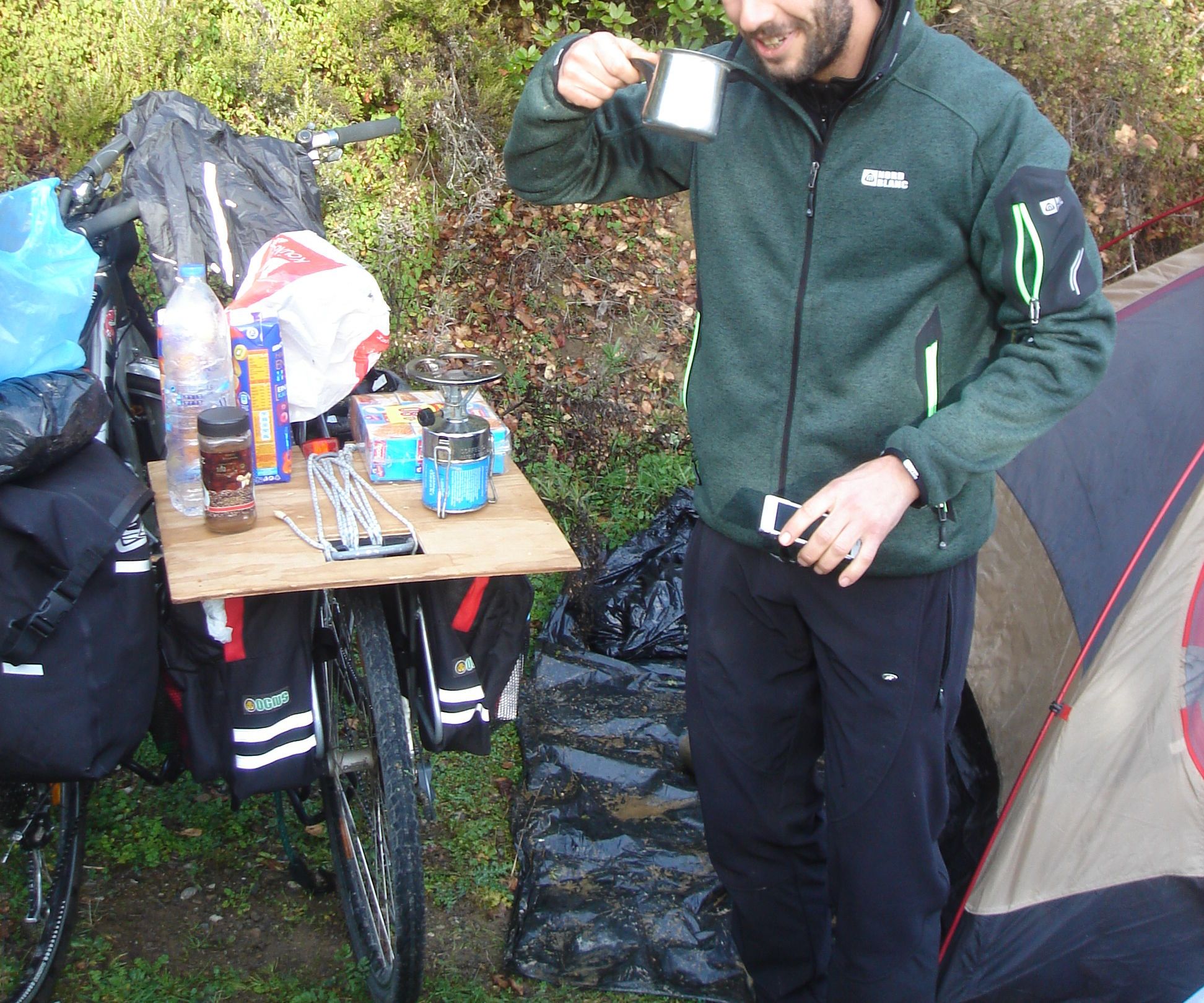 The Bike Table (aka Rackatabla) – or How to Bike Tour With Your Hiking Backpack