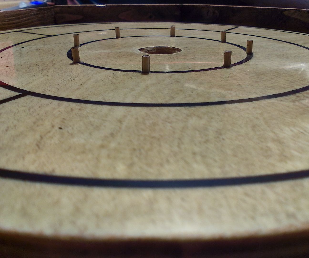 Portable Miniature Crokinole Boardgame