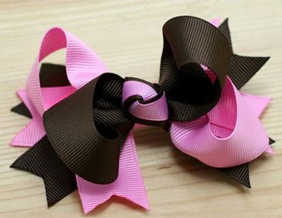 Homemade Hair Clips Out of Ribbon