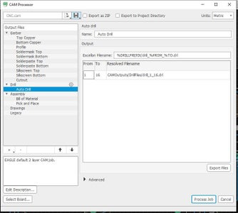 Export the Cam Files