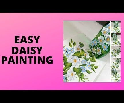 EASY DAISY PAINTING