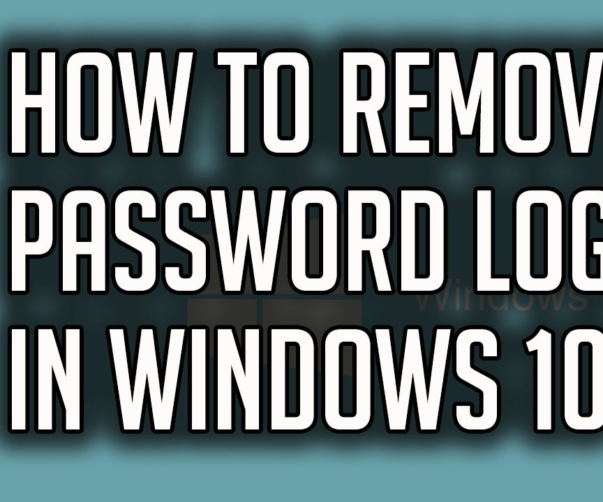 How to Disable Password Login in Windows 10 