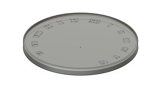 Extrude the Time (Roman Numerals)