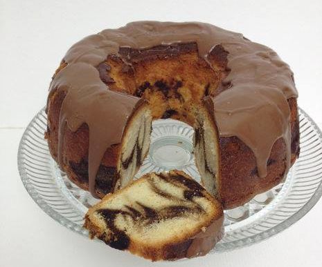 Minty Chocolate Swirled Coffee Cake