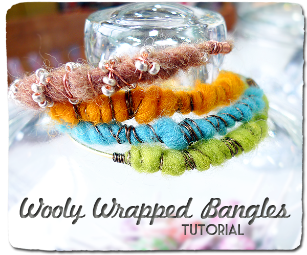 Wooly Wrapped Bangles