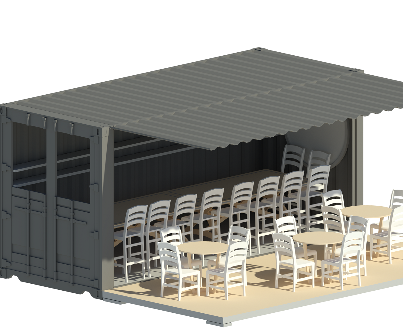 Shipping Container Cafe