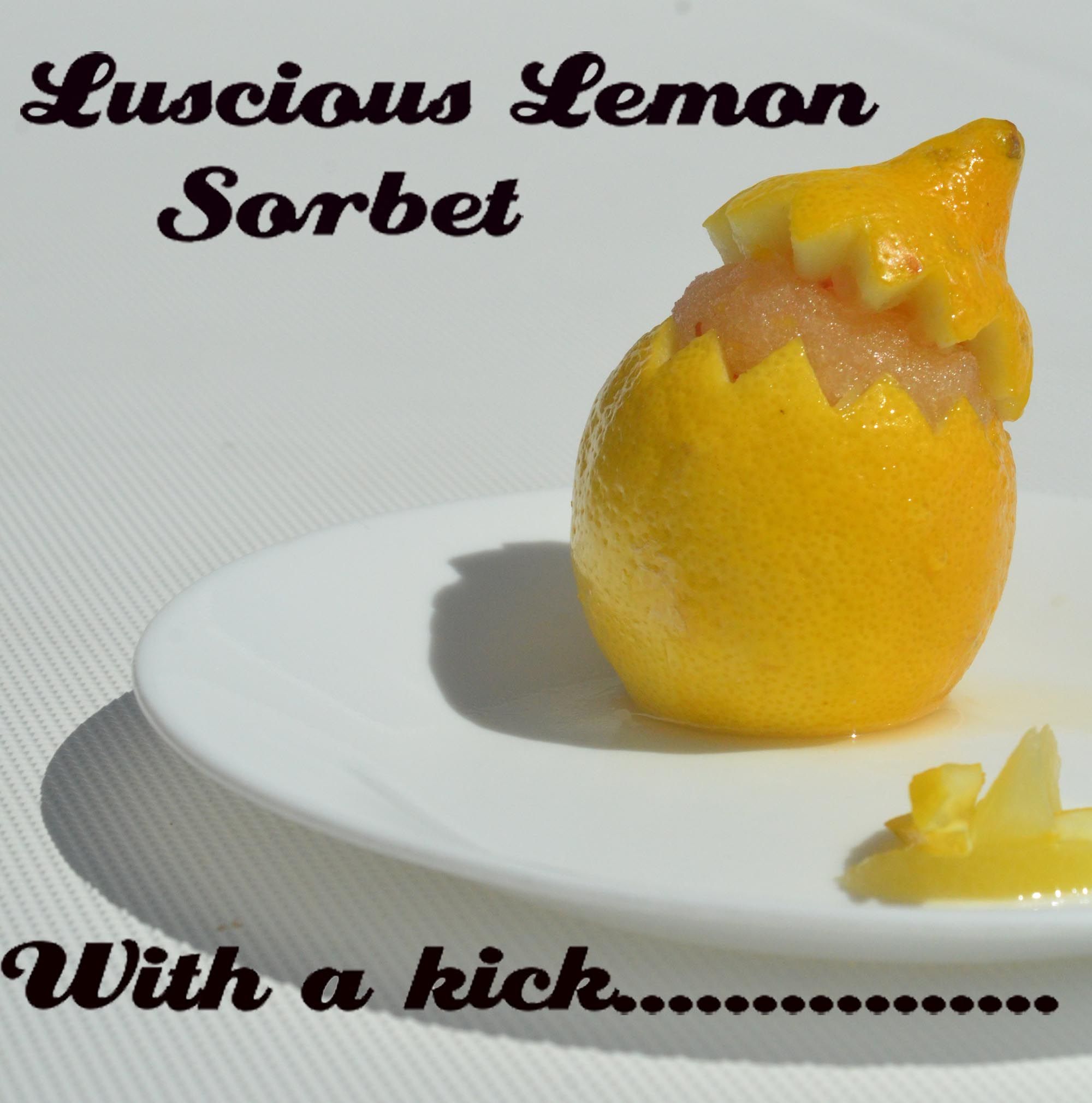 Luscious Lemon Sorbet - With a kick