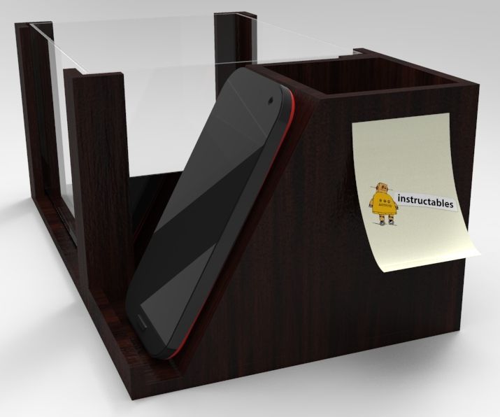 How to Make a 'Aqua Pen Box Cell Phoneholder'?