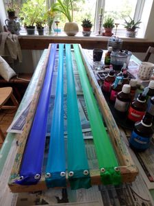 Painting With Steam Fix Dyes - Cool Shades