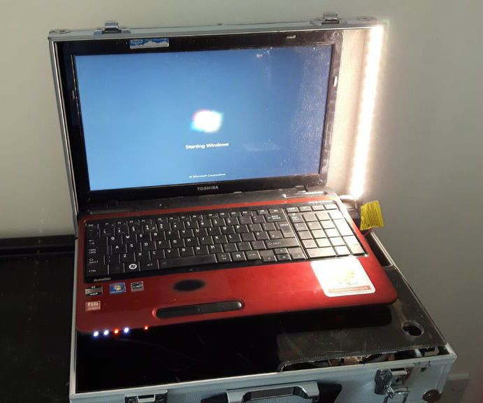 Construction Site Laptop