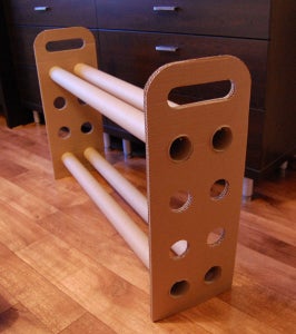 Shoe Shelves  Out of Paperboard
