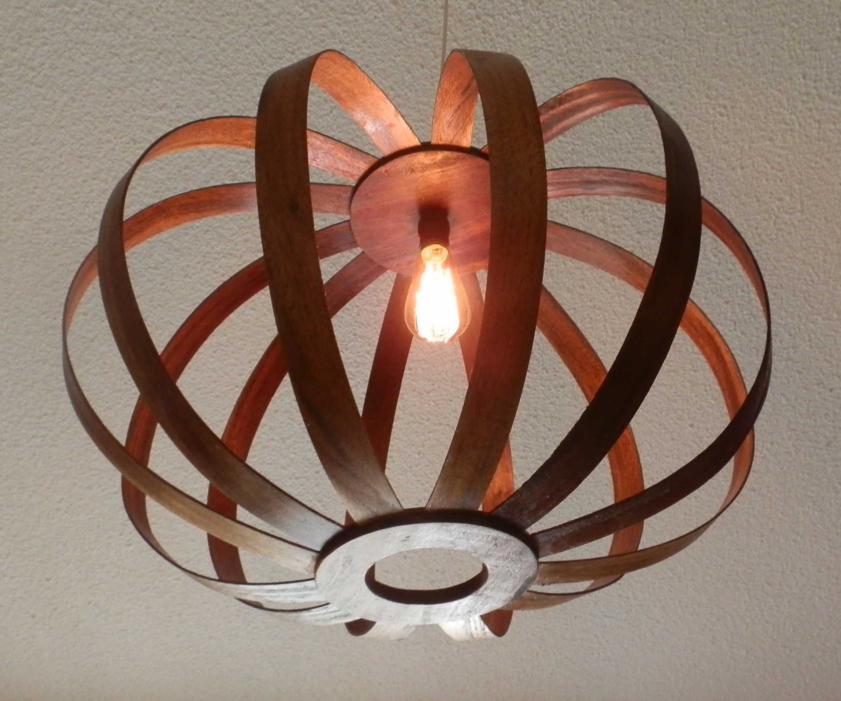 Pendant Lamp From Recycled Wood