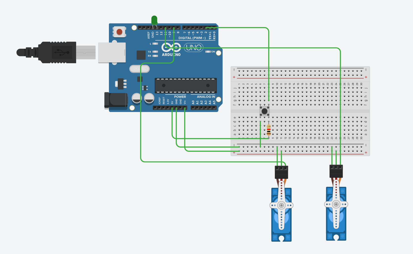 Push Button Controlling Servo Motors : 3 Steps (with Pictures ...